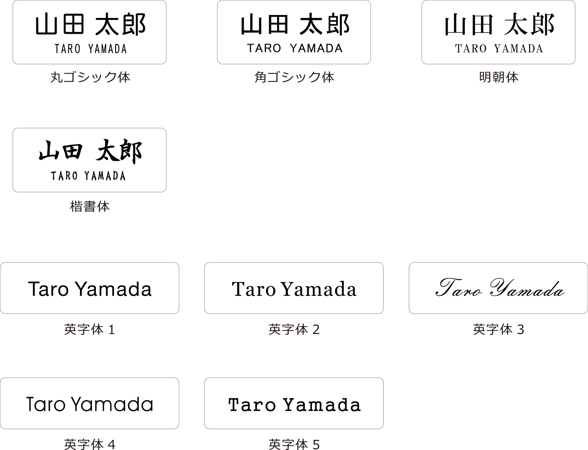 書体サンプル:イメージ画像